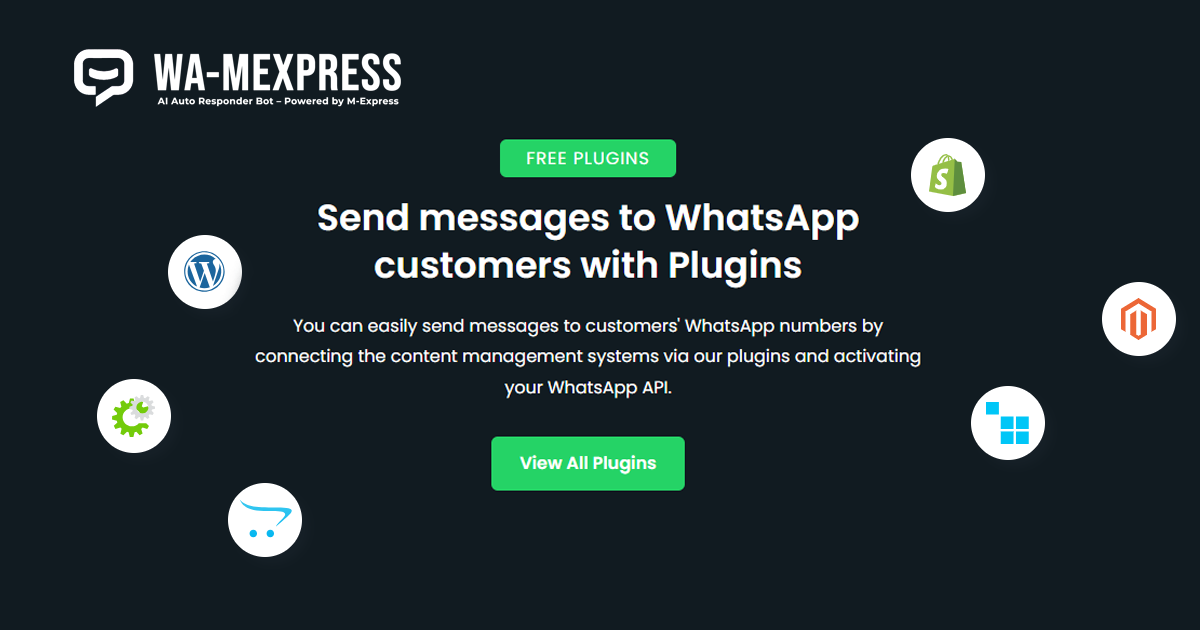 WA-MExpress WhatsApp Modules for WooCommerce, Magento, WHMCS, and OpenCart